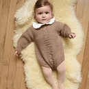 Diego Beige Chiné romper - Baby