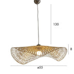 Lámpara Colgante Caravelle - Bambú Tejido - 75Cm