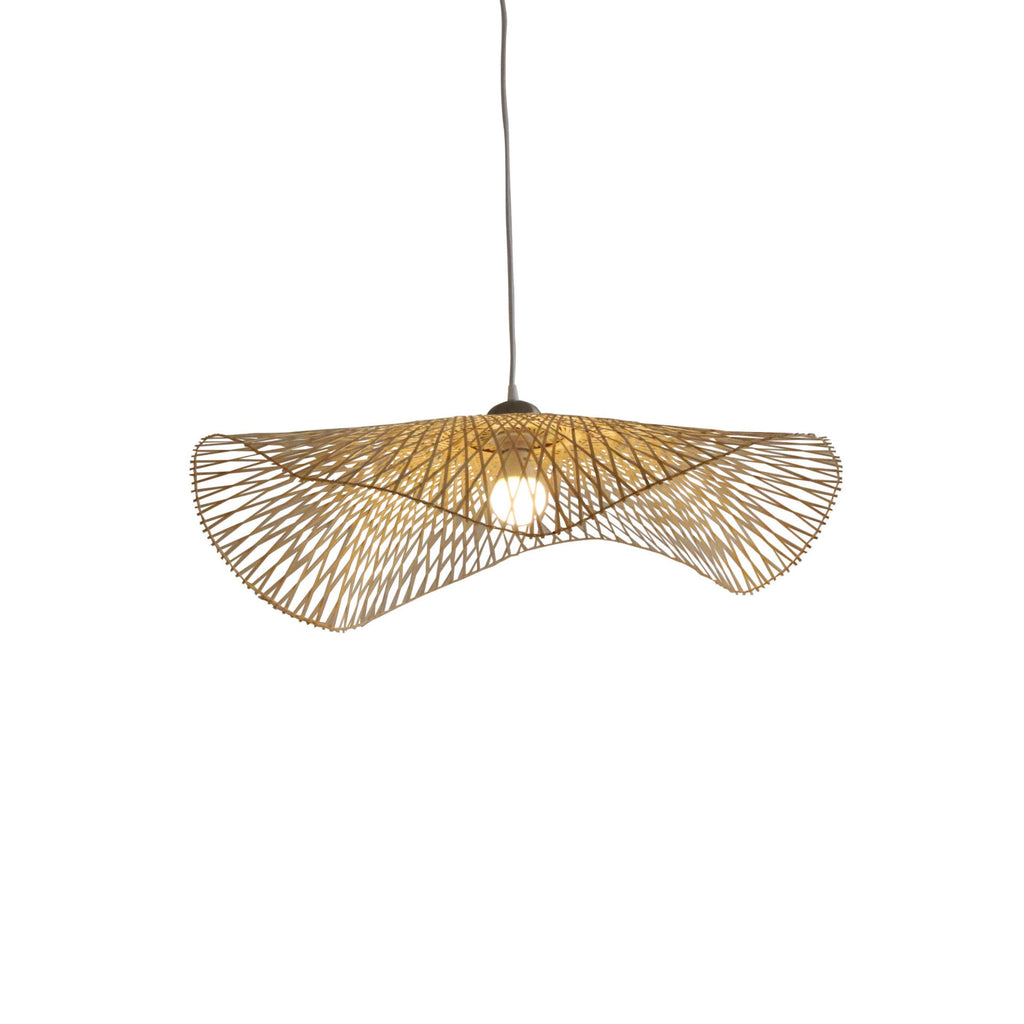 Lámpara Colgante Caravelle - Bambú Tejido - 75Cm