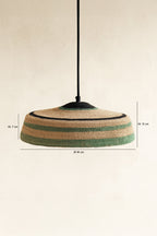 Trinidad Pendant Lamp - Seagrass - Natural and Green