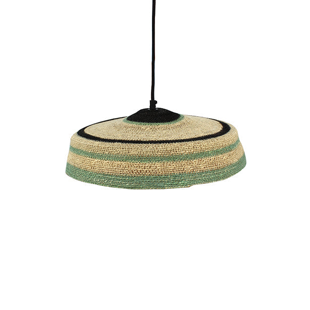Trinidad Pendant Lamp - Seagrass - Natural and Green