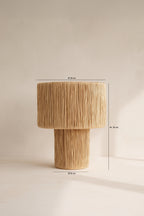 El Nido - Lampe À Poser - Raphia - Naturel