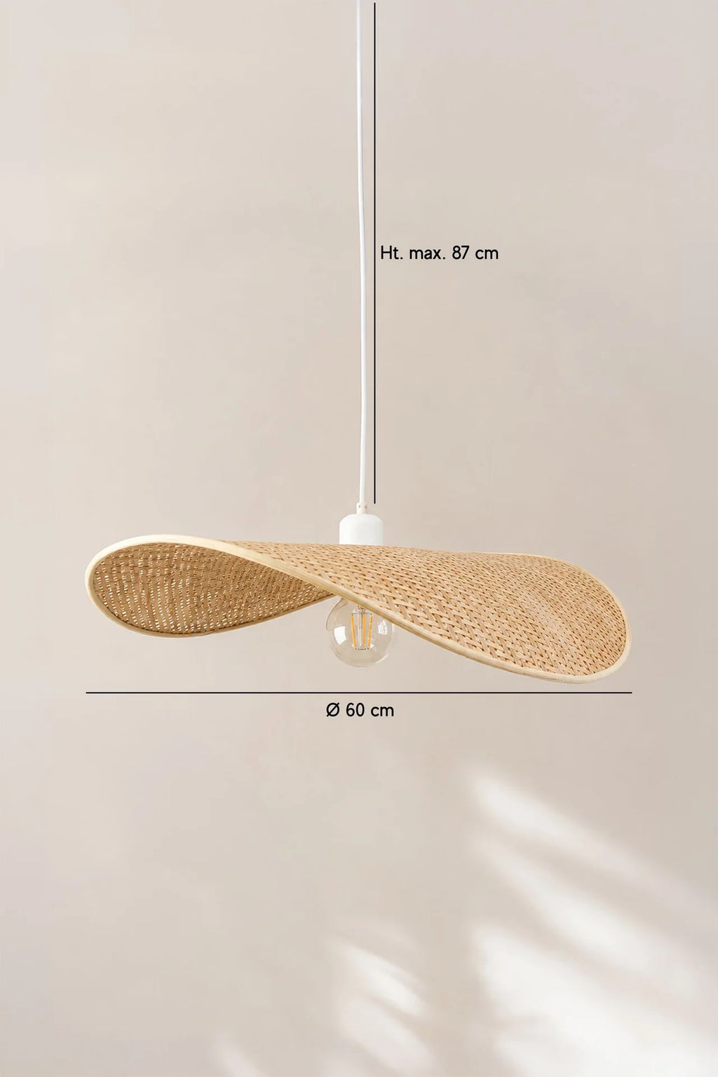 Solea - Pendant Light - Natural Bamboo - Ø60cm