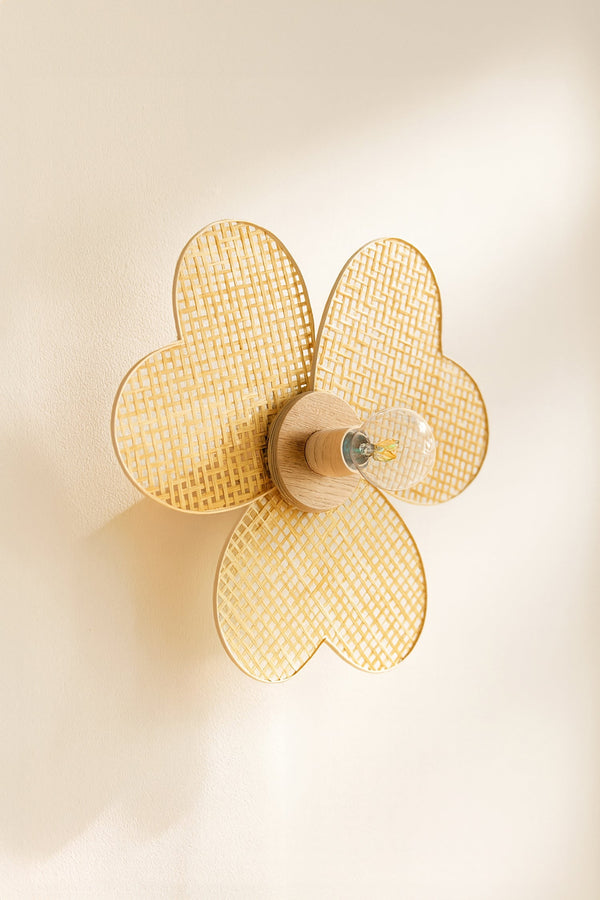 Petali - Væglampe - Bambus - Natur