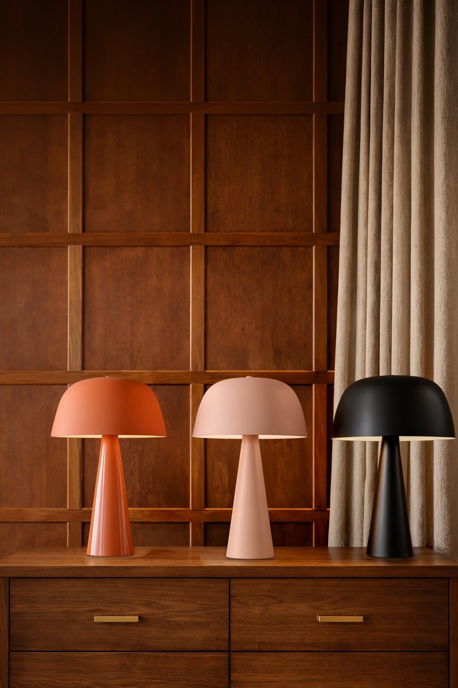 Kalysta - Lampe À Poser - Métal - Terracotta