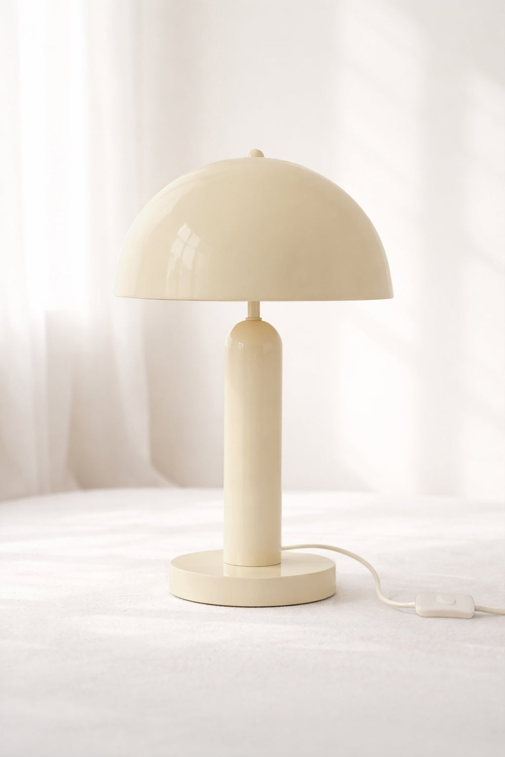 Kyra - Lampe À Poser - Métal - Crème