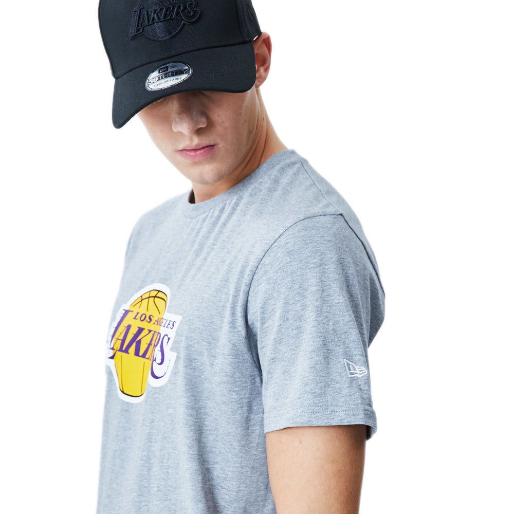 Tee-Shirt New Era Los Angeles Lakers Block Wordmark