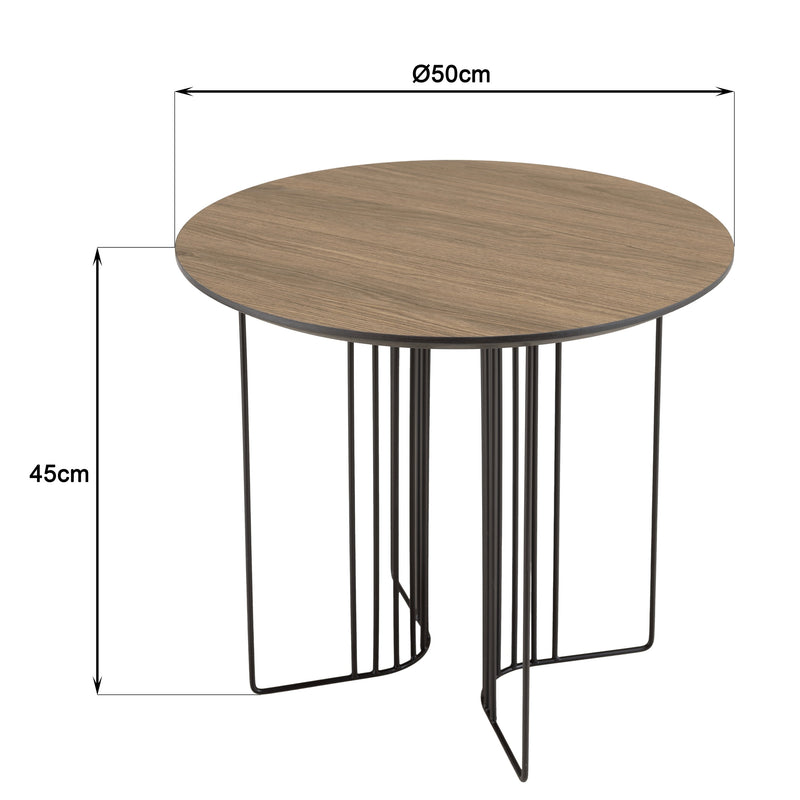 Julia - Mesa pedestal - Negro