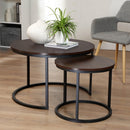 Table Basse Salon Lenny - Noyer/ Noir