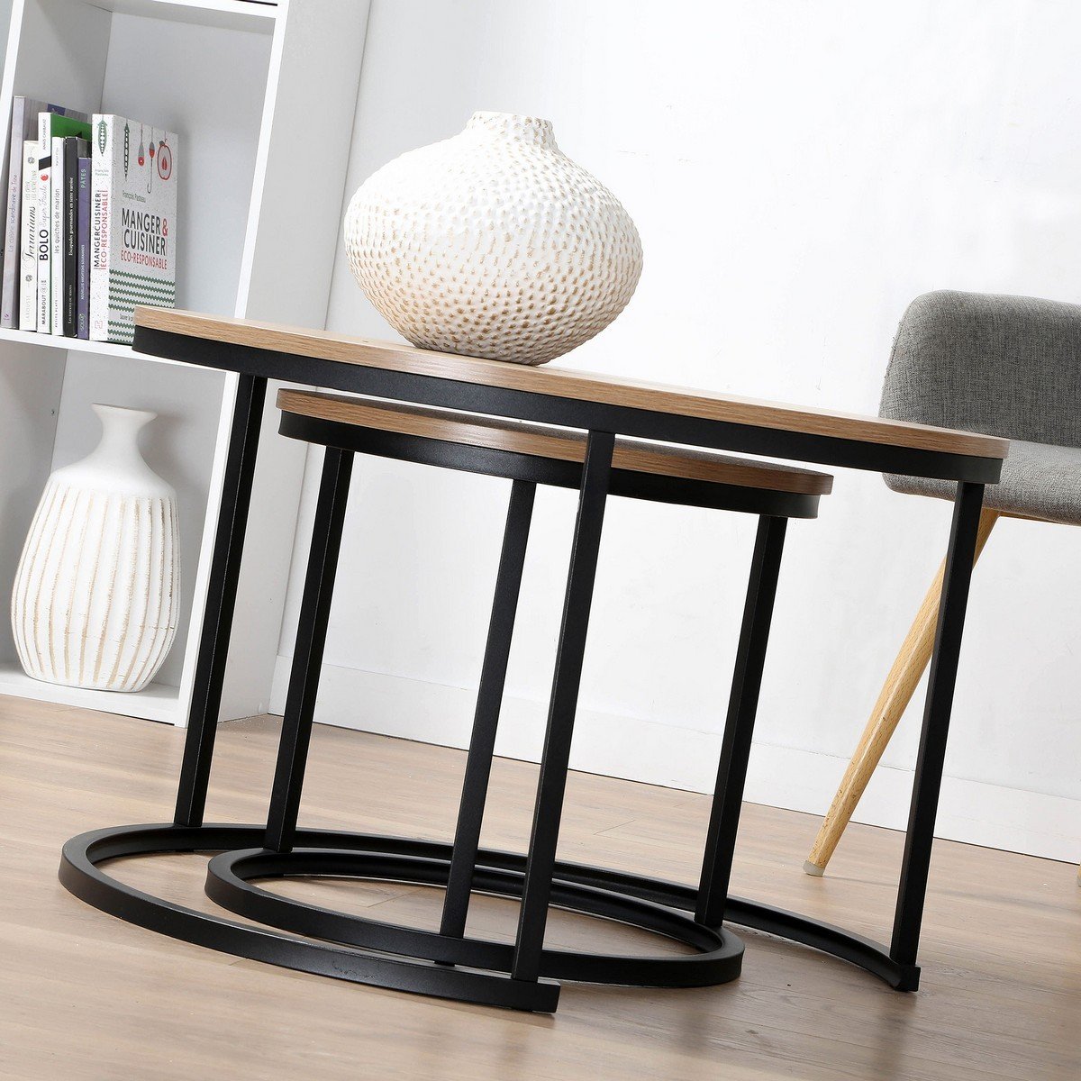 Lenny - Lot De 2 Tables Basses Gigognes
