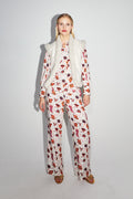 Le Pantalon Tracy Léo Star White
