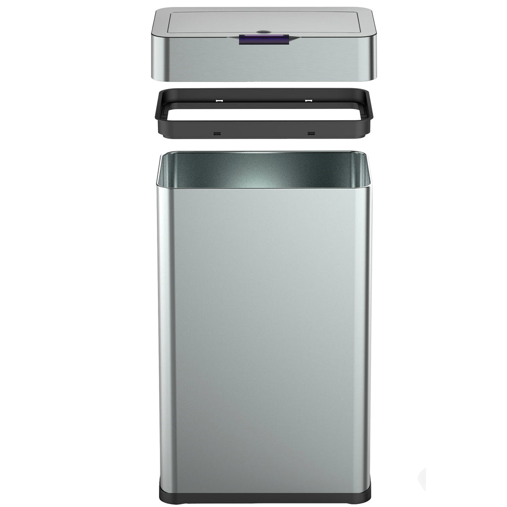 Poubelle Automatique Inox Daytona - 70L - Argent