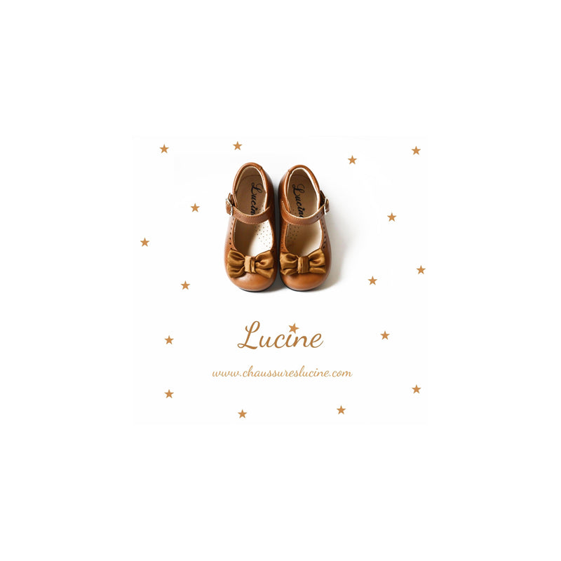 Chaussures Babies Charles Ix Alice À Boucle Noeud - Camel - Fille