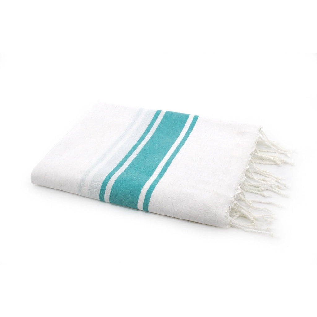 Fouta de algodón blanca St Tropez - Blanco