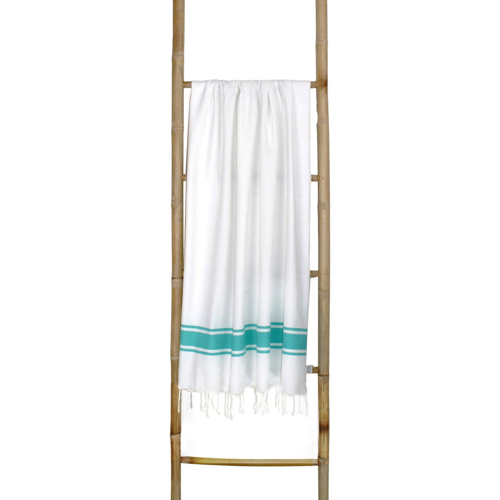 Fouta de algodón blanca St Tropez - Blanco