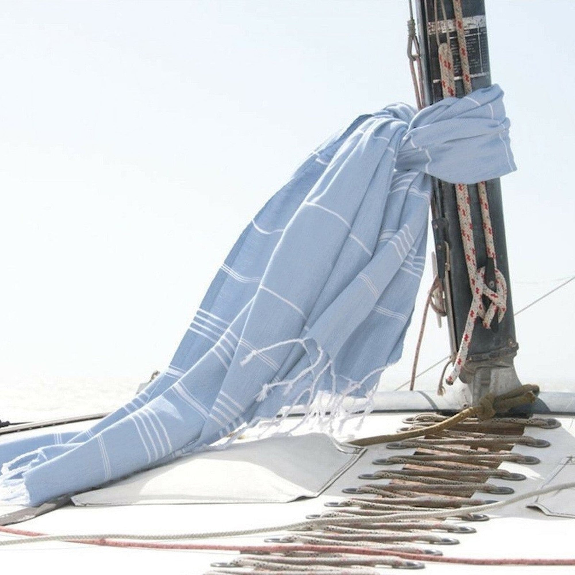 Fouta - Algodón - Azul Pálido - Mykonos
