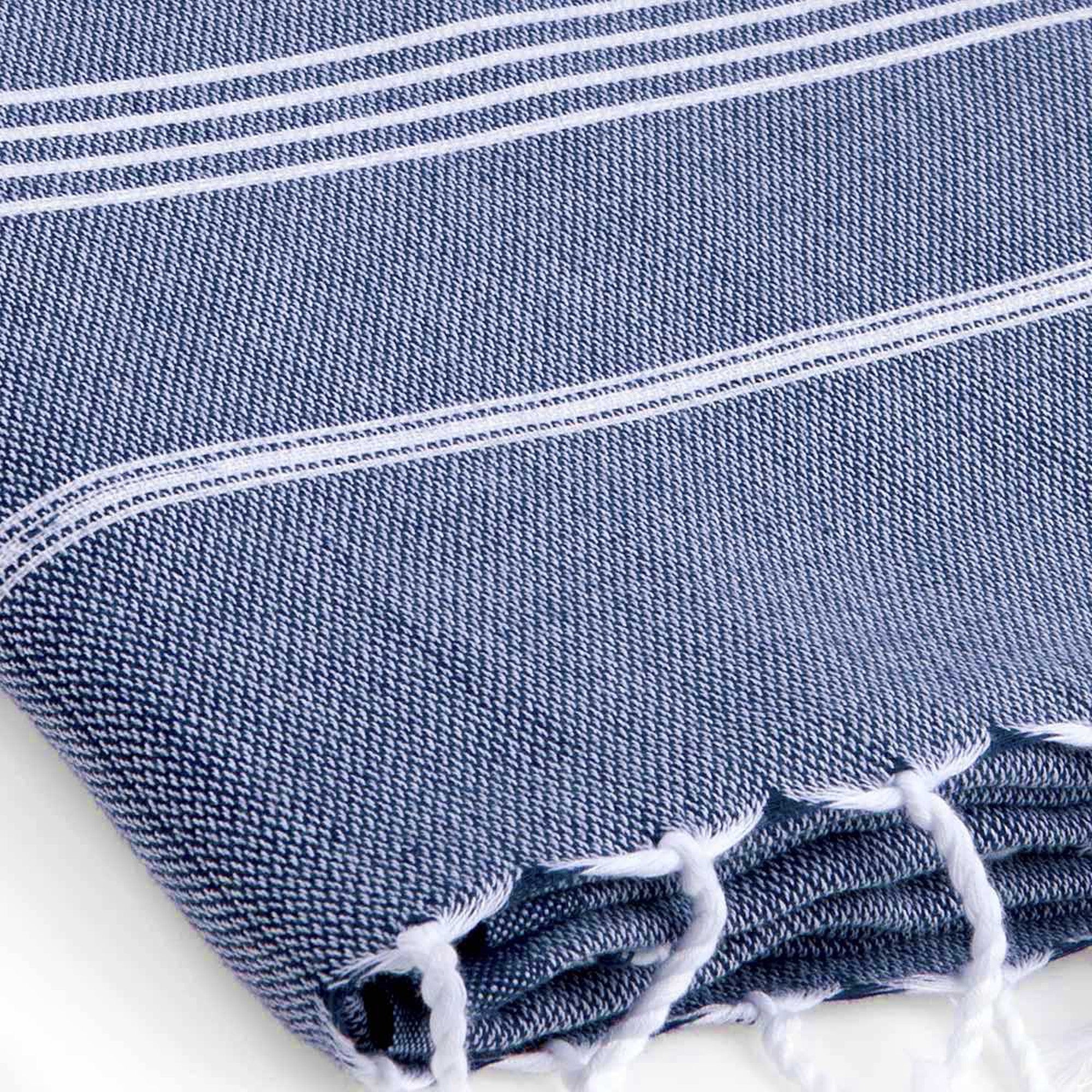 Fouta - Algodón - Azul Denim - Mykonos