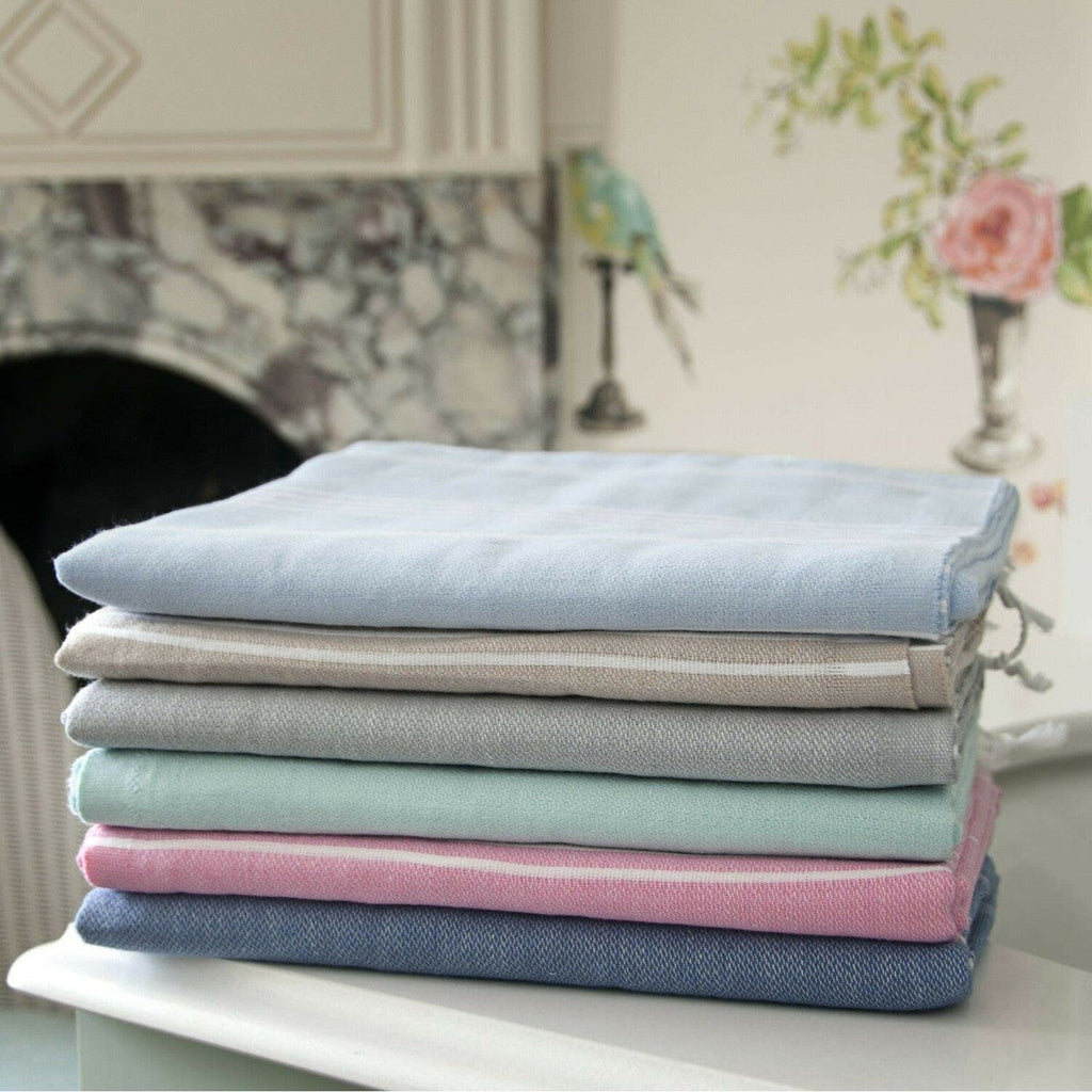 Fouta - Algodón - Azul Denim - Mykonos