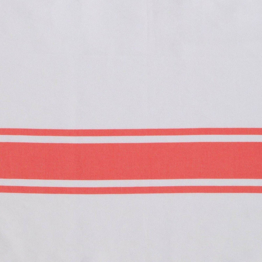 St Tropez - Fouta Blanche - Blanc/Orange Corail