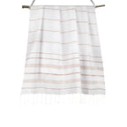 Fouta Coton 100X200 Mykonos Blanc / Cuivre
