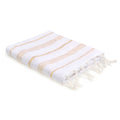 Fouta - Algodón - Blanco / Dorado - Mykonos