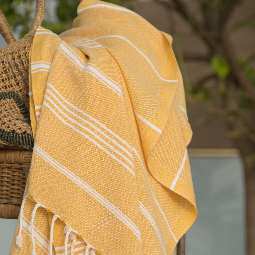 Fouta - Algodón - Amarillo Azafrán - Mykonos