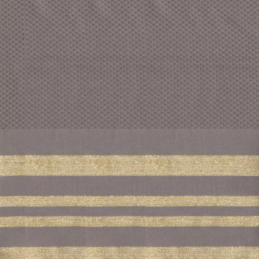 Honeycomb cotton fouta 100x200 HAMPTONS light taupe / gold