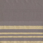 Honeycomb cotton fouta 100x200 HAMPTONS light taupe / gold