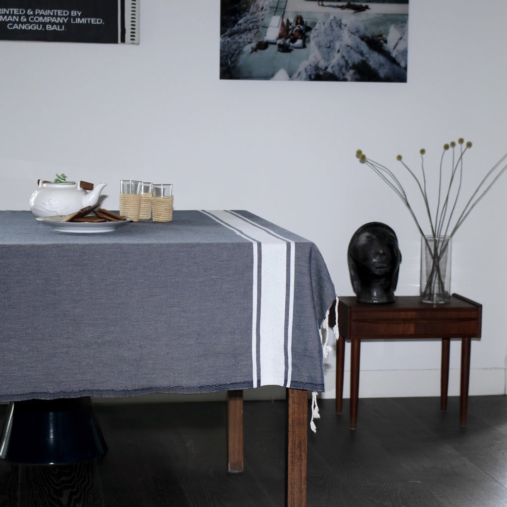 Nappe En Coton St Tropez - Bleu