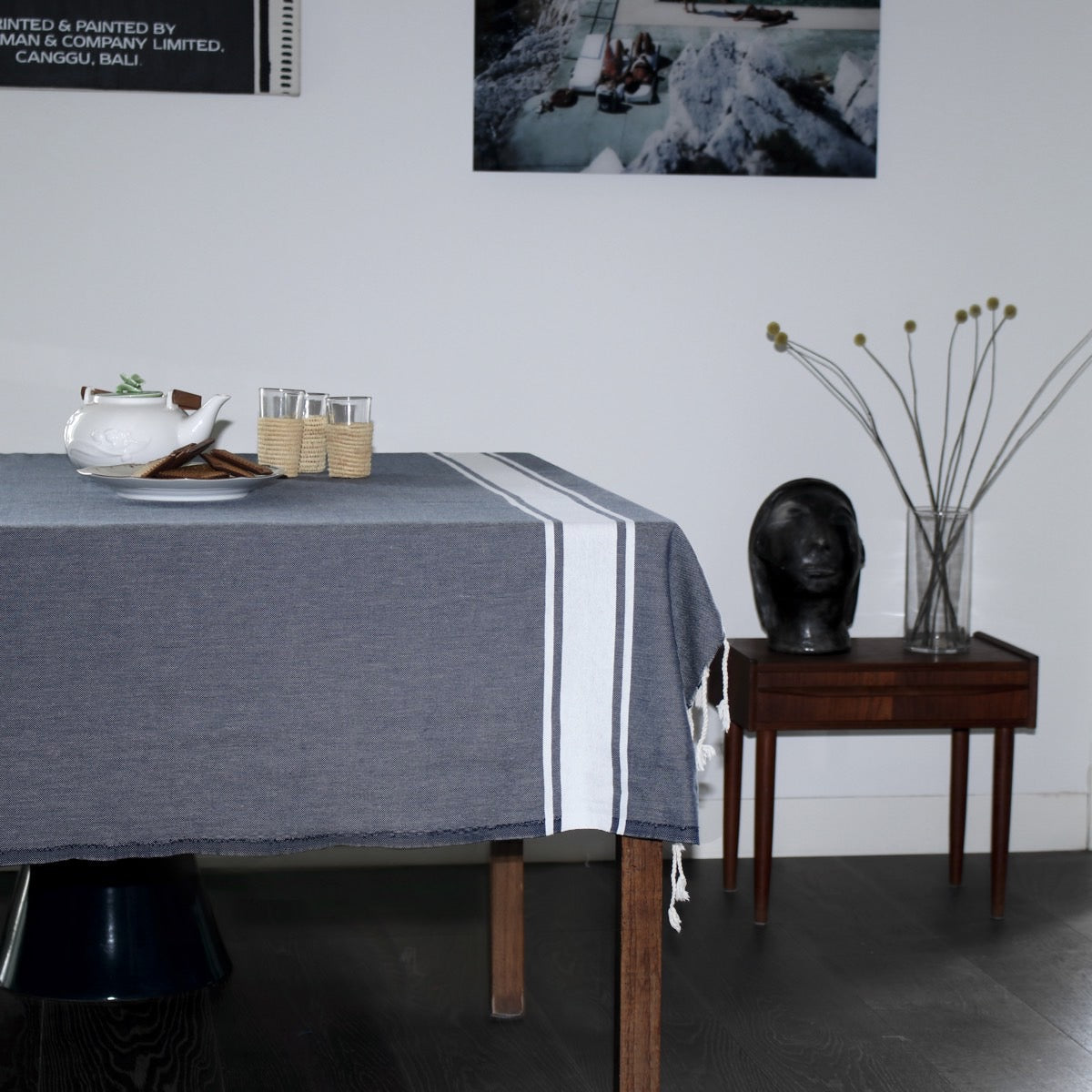 Nappe En Coton St Tropez - Bleu