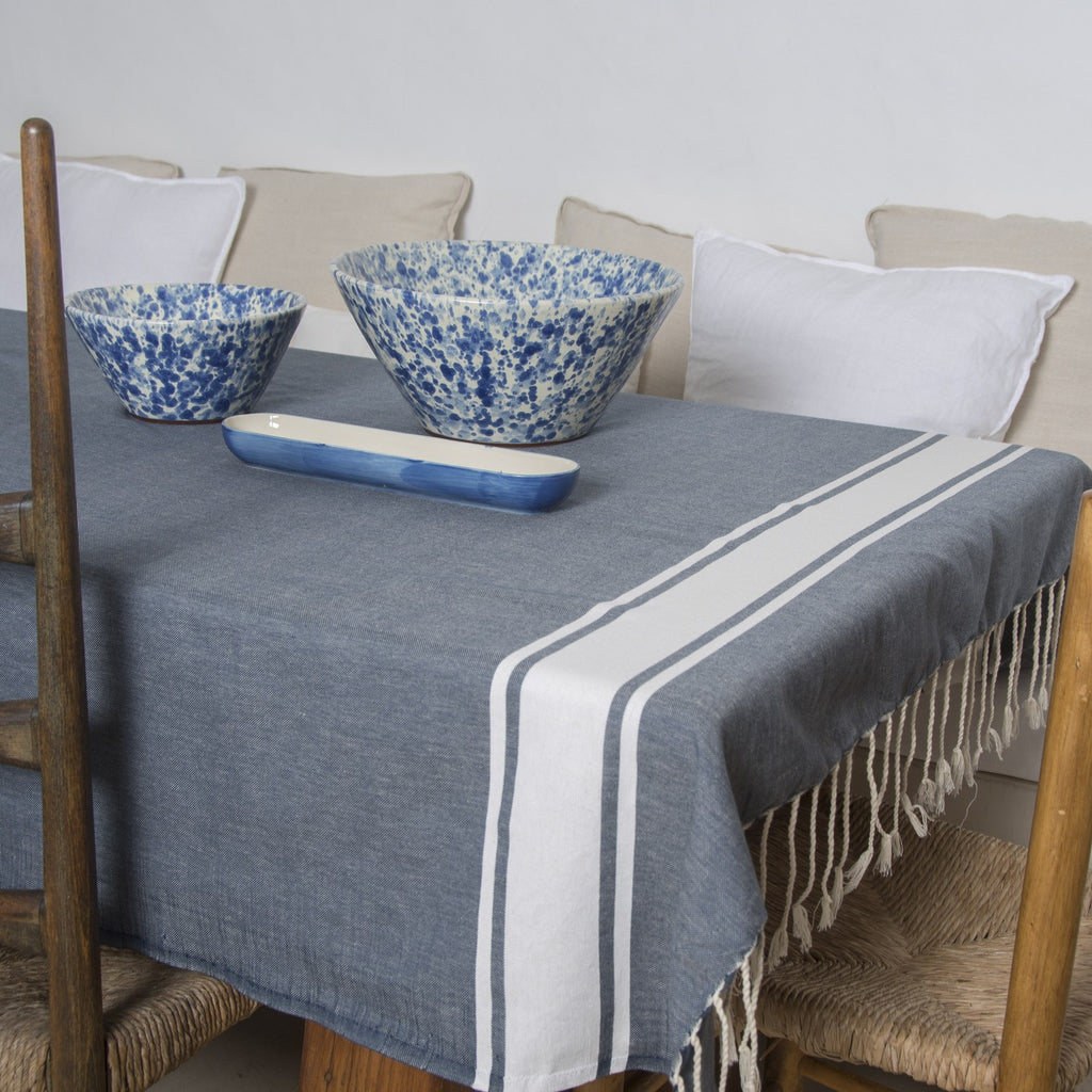 Nappe En Coton St Tropez - Bleu