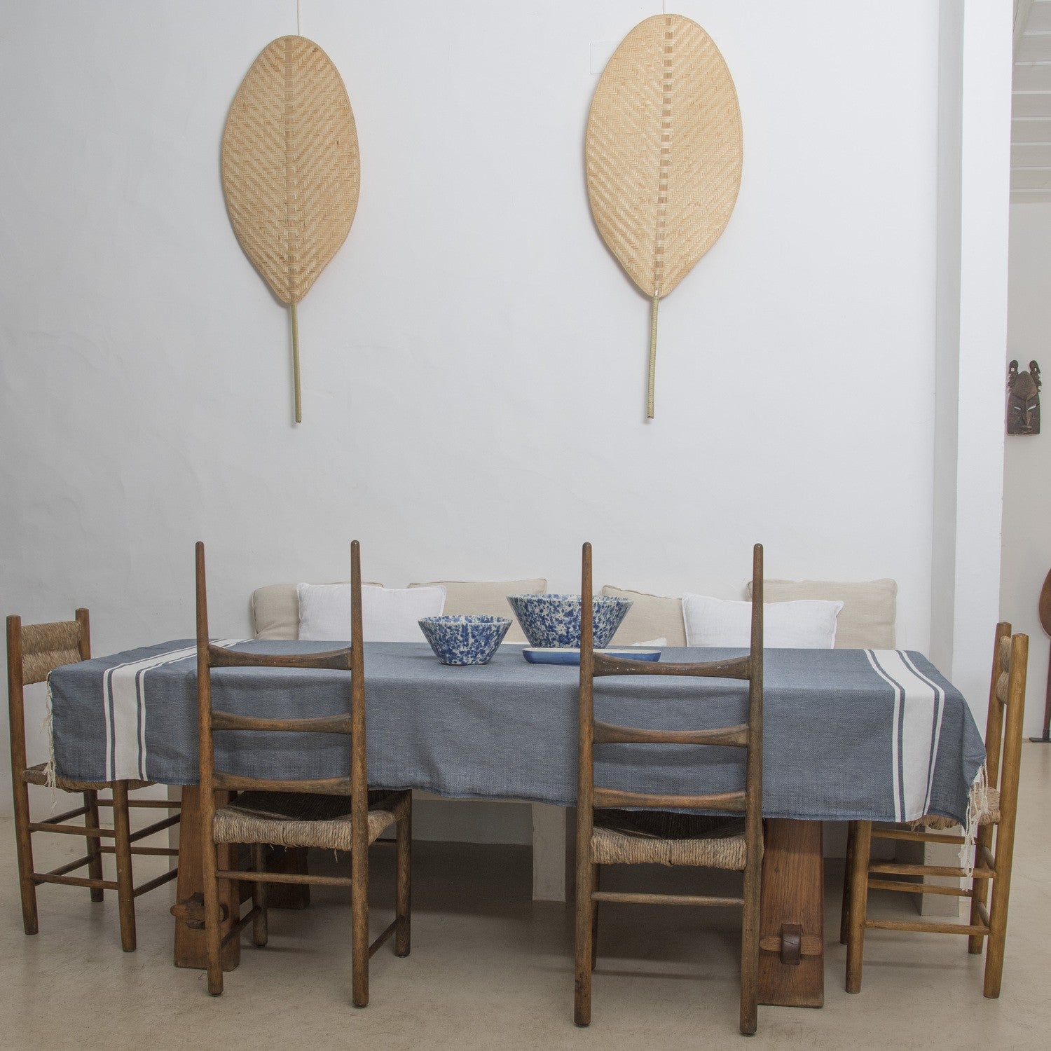 Nappe En Coton St Tropez - Bleu