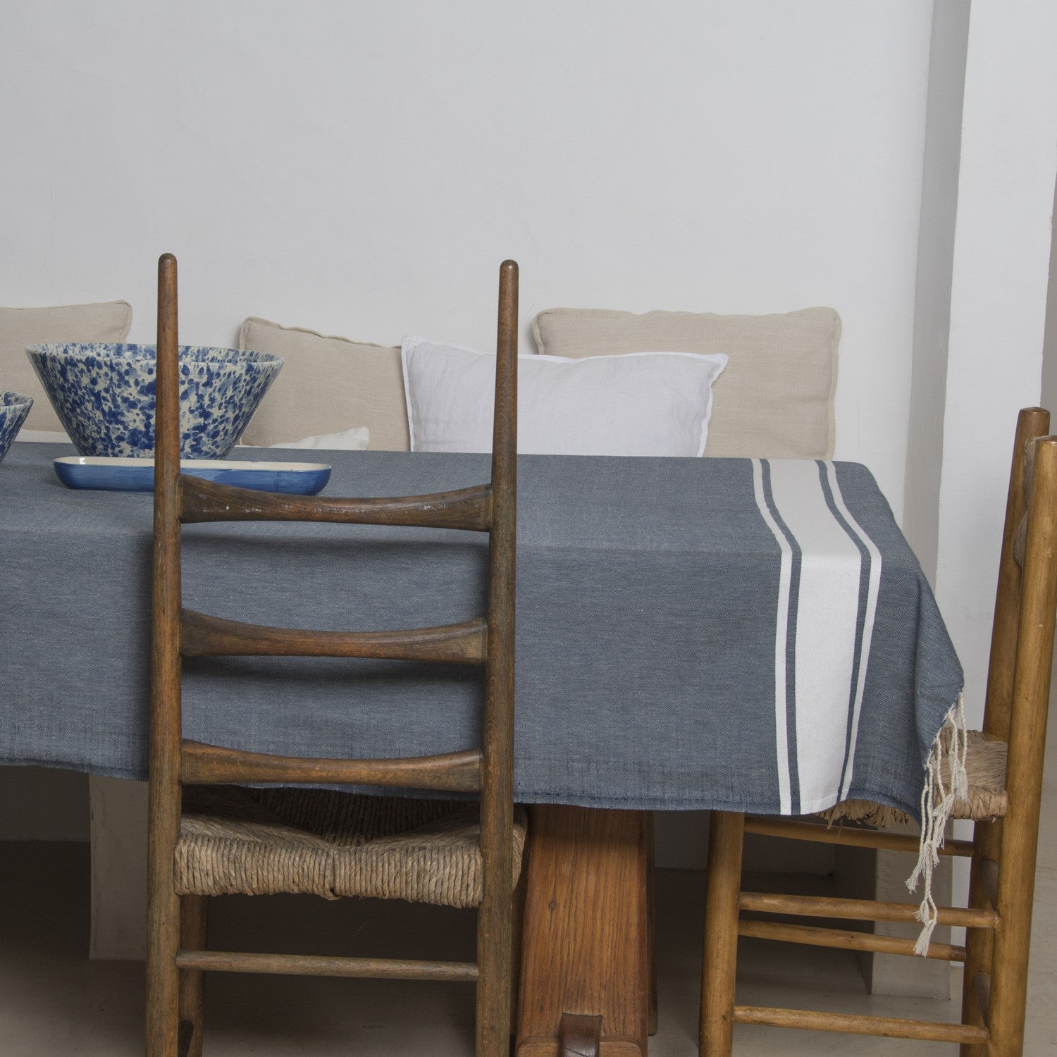 Nappe En Coton St Tropez - Bleu