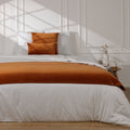 Danube - Chemin De Lit - Velours De Coton - Terracotta