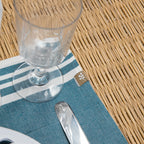 Mahdia Placemat (X4) - Petrol Blue - Cotton