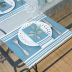 Mahdia Placemat (X4) - Petrol Blue - Cotton