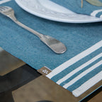 Mahdia Placemat (X4) - Petrol Blue - Cotton