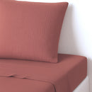 Flat Sheet - Cotton Gauze - Tuscan Red - Carla