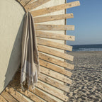 Honeycomb cotton fouta 100x200 IBIZA beige
