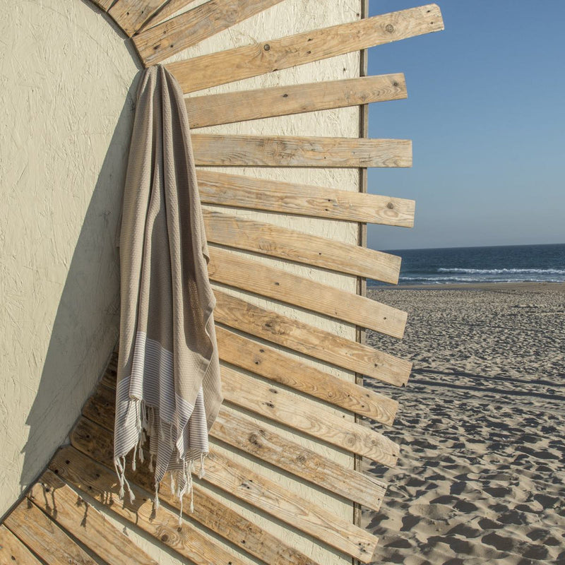 Honeycomb Fouta - Cotton - Beige - Ibiza