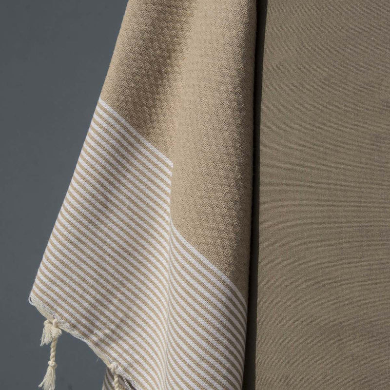Honeycomb Fouta - Cotton - Beige - Ibiza