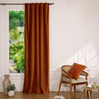 Velvet - Rideau À Passant - Velours De Coton - Terracotta