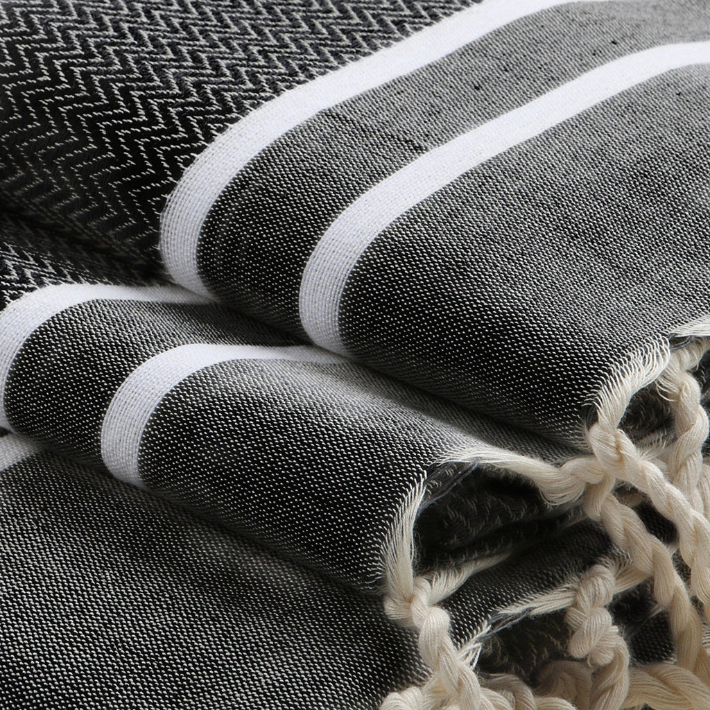 Stockholm Bath Foutas - Black - Cotton