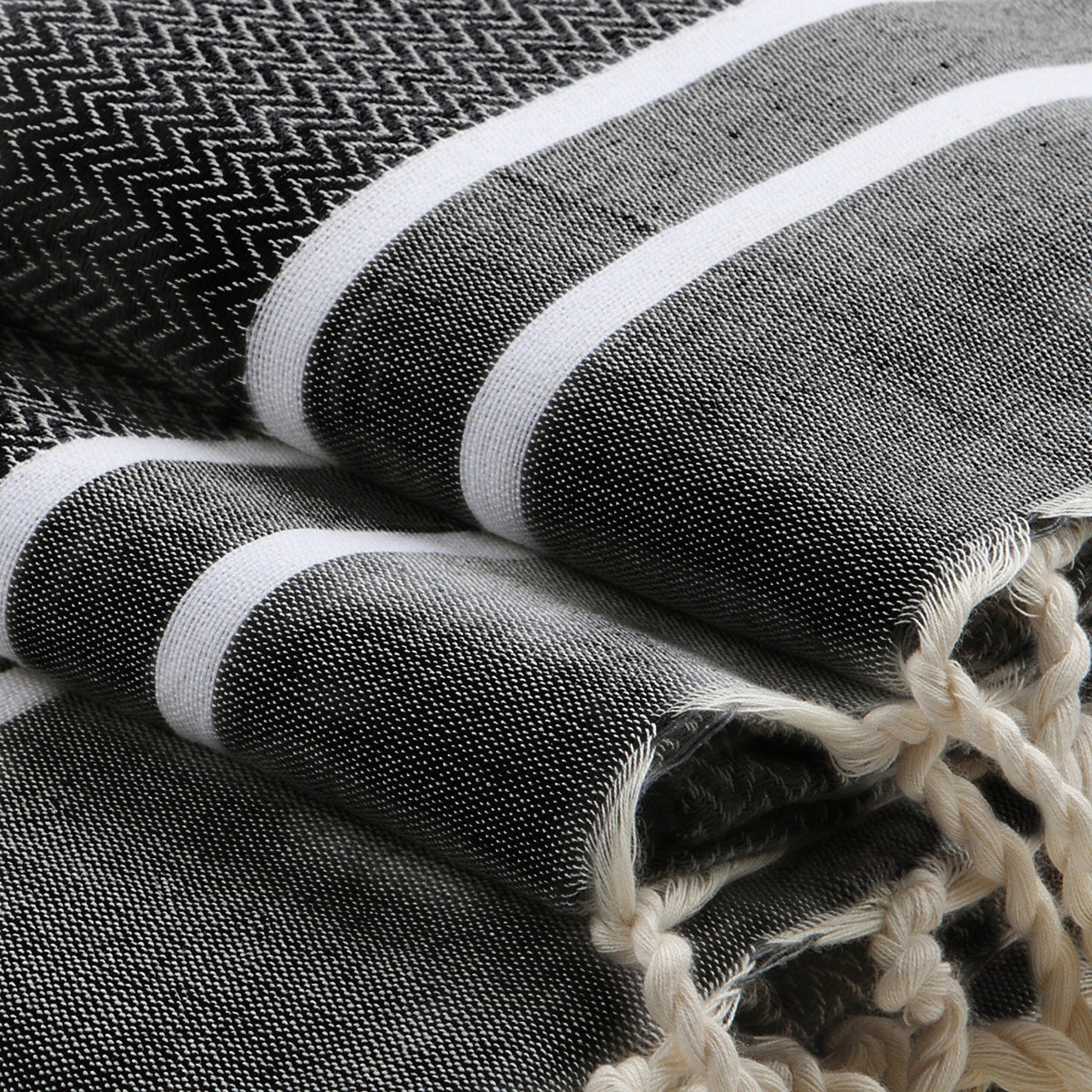 Stockholm Bath Foutas - Black - Cotton