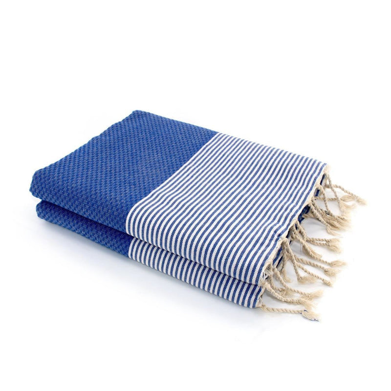 Fouta XXL - Cotton - Greek Blue - Ibiza