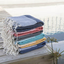 Fouta XXL - Cotton - Greek Blue - Ibiza