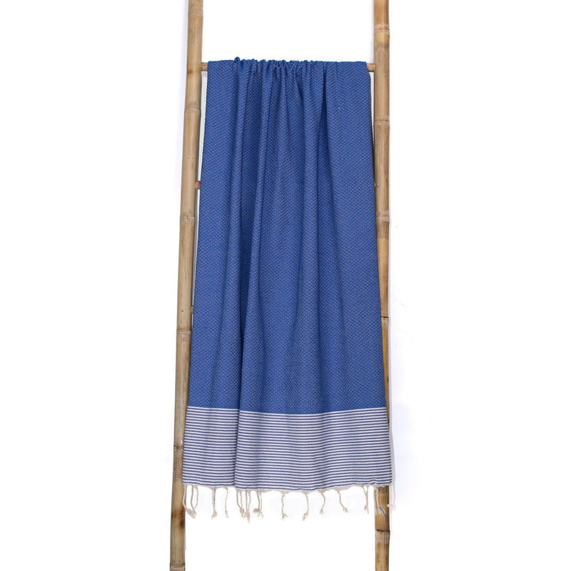 Fouta XXL - Cotton - Greek Blue - Ibiza