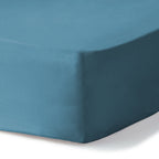 Gaia - Drap Housse - Coton Bio & Lyocell - Bleu Orage