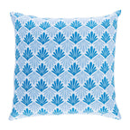 Funda de cojín de exterior - Algodón - Azul - Pavo real