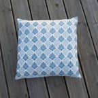 Funda de cojín de exterior - Algodón - Azul - Pavo real